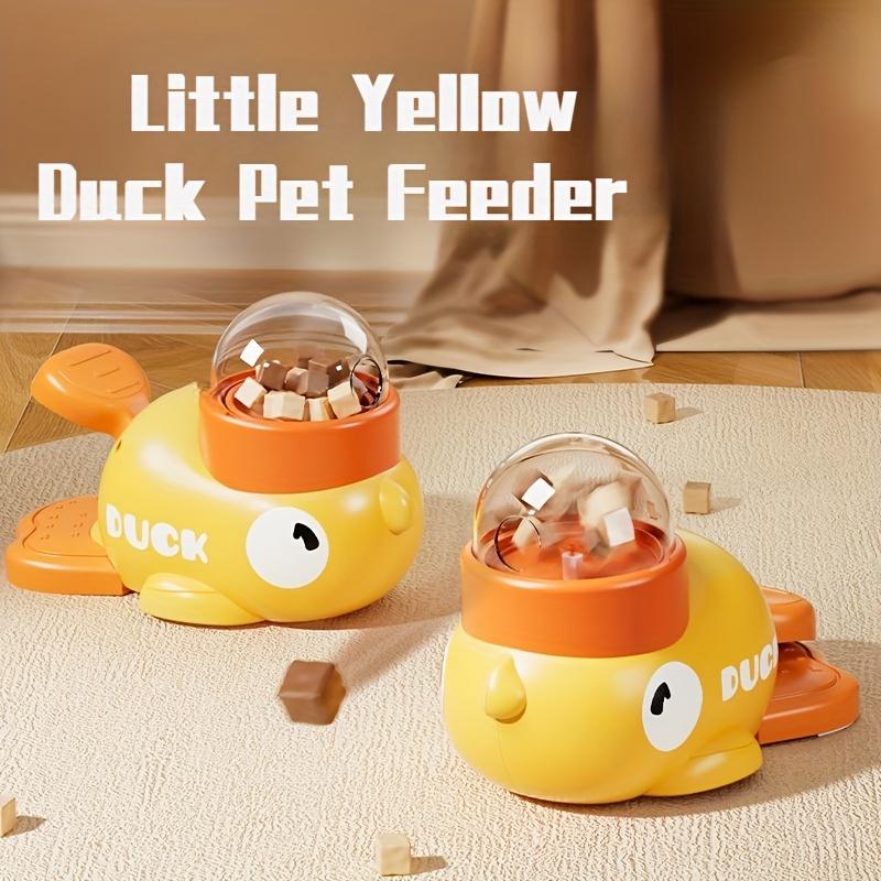 Duck-Shaped Feeder Dog Toy