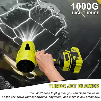 Turbo Jet Blower,Leaf Blower, Violent Turbo Fan, Brushless Pure Copper Motor,Car Drying After Wash, Handheld Snow Blower,Cordless Turbo Power Air Duster,Home Improve,Garden Mainte
