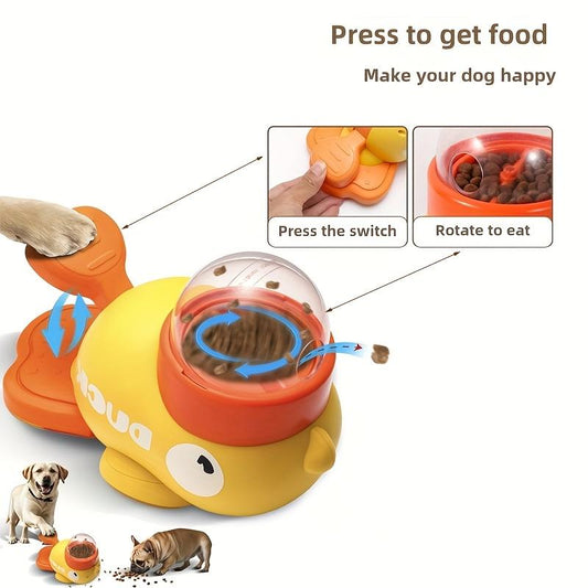 Duck-Shaped Feeder Dog Toy